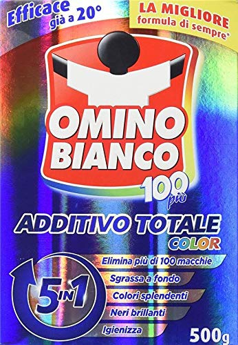 OMINO BIANCO ADDITIVO TOTALE 100 PIU' COLOR ELIMINA PIU' DI 100 MACCHIE –  GME-FOOD