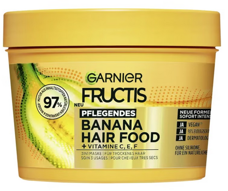 Garnier Fructis Hair Food Banana Maschera Nutriente 390 ml